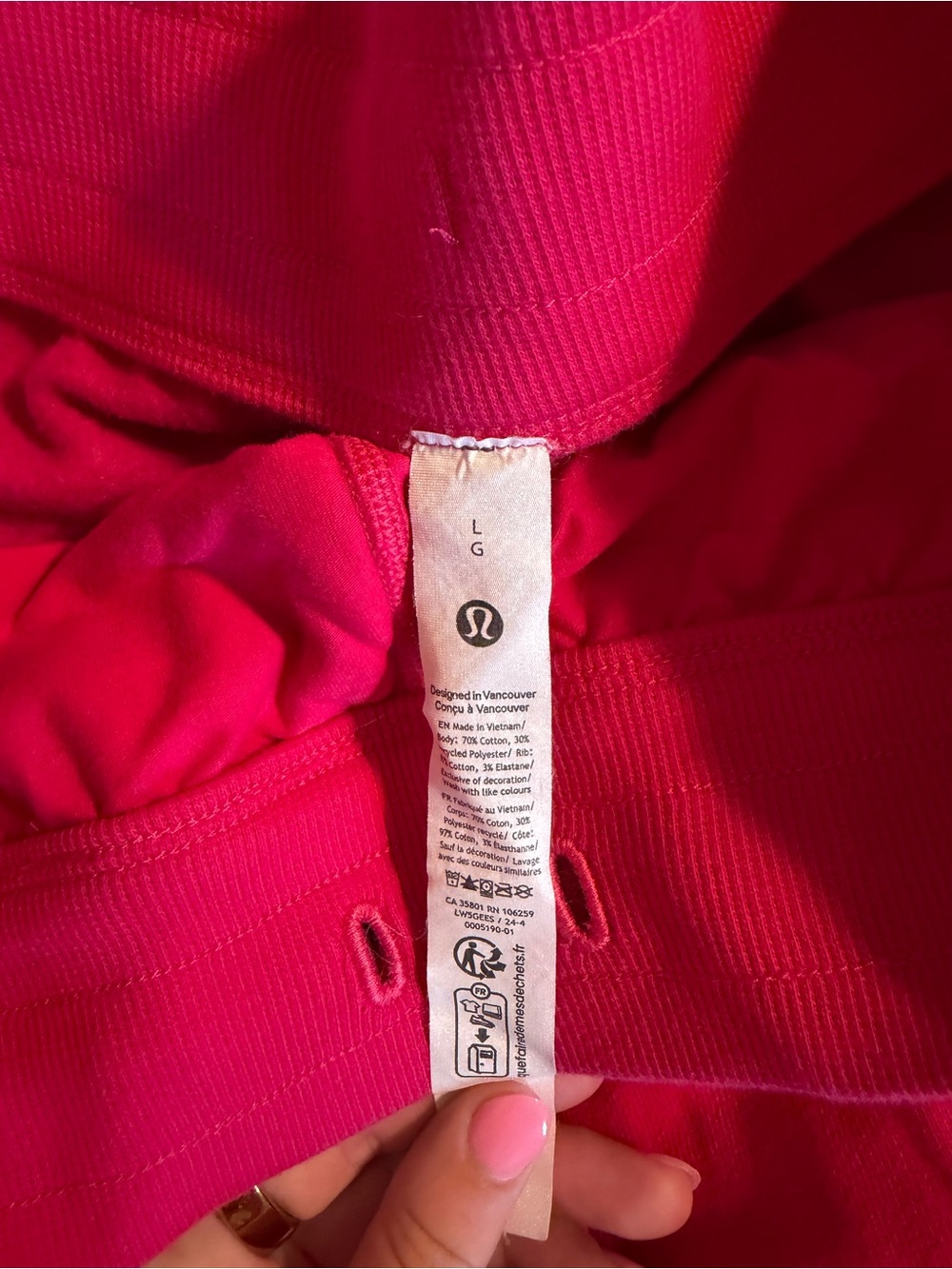 lululemon athletica Wide Leg Pants in Bright Pink - Picture 3 of 3